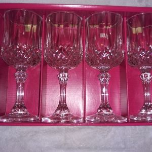 4 Crystal Glasses
